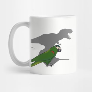 t-rex shadow - Hahn's Macaw parrot Mug